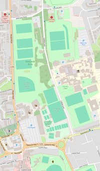 Overview of Oaklands Park as a map
